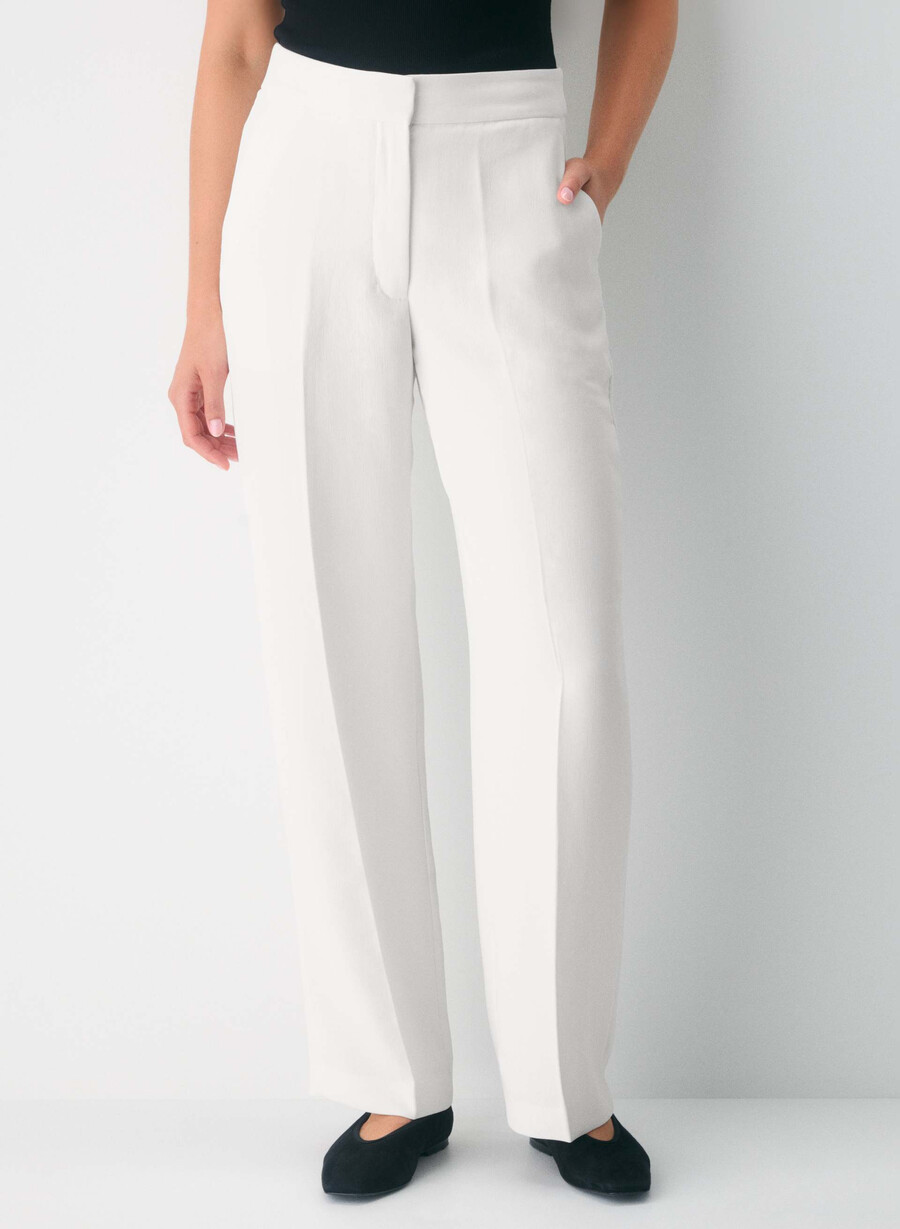 the limitless pant curve-fit - kreppette lys bjørk