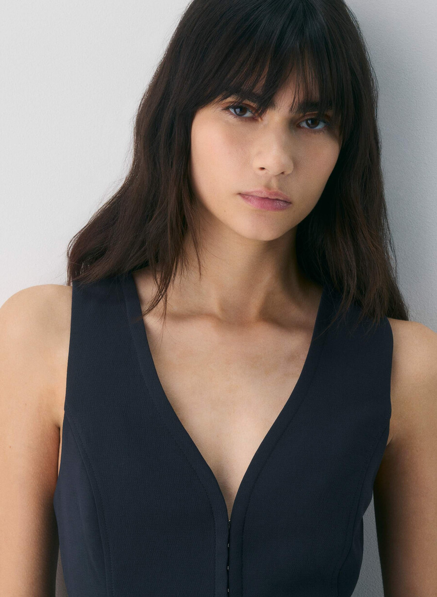 antrekksvest - crepette dark night navy