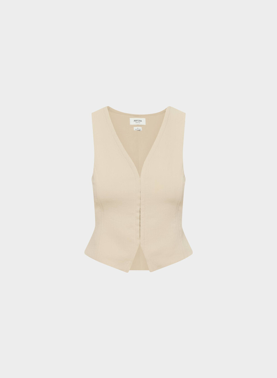 antrekksvest - crepette marcona beige