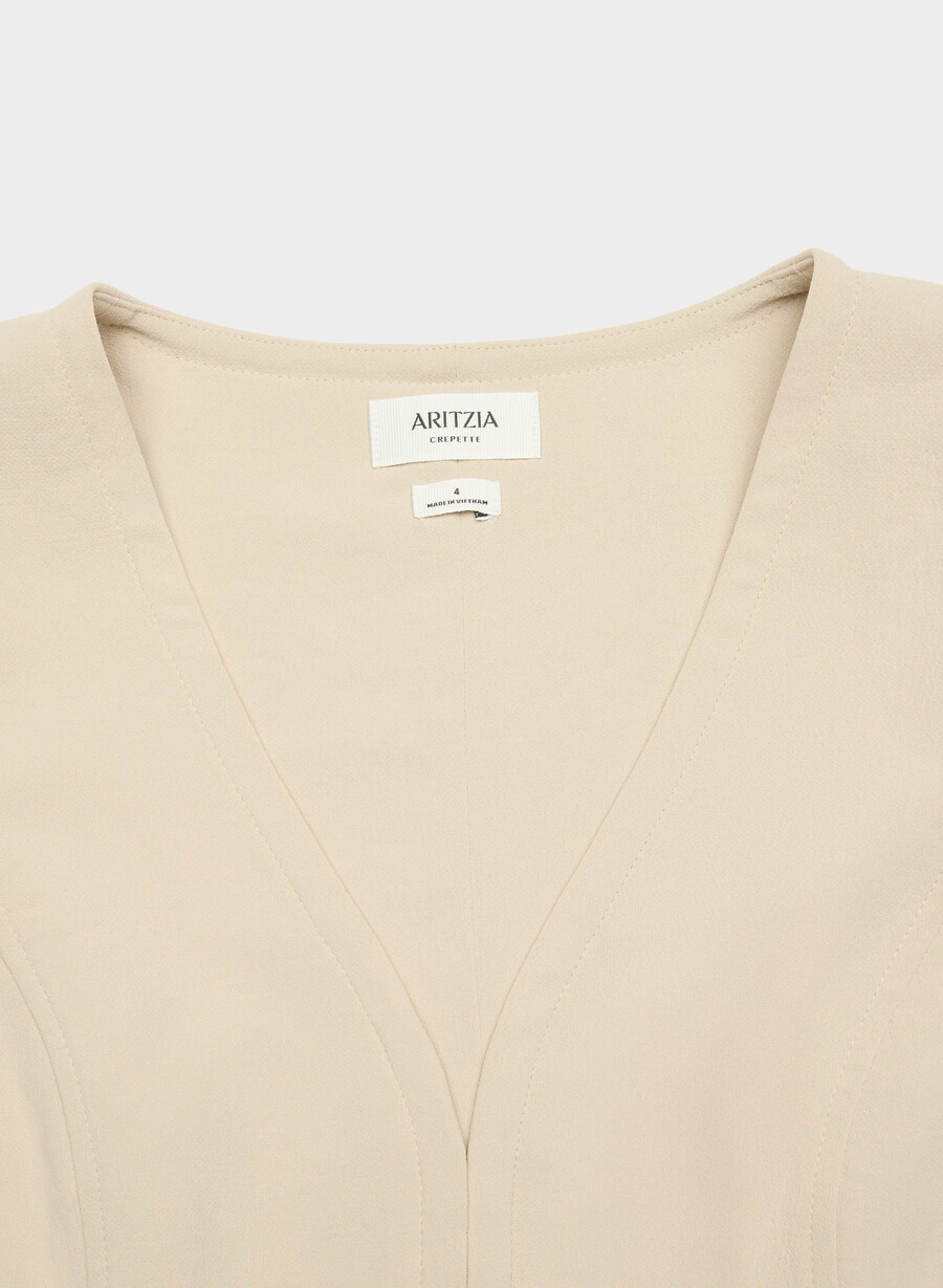 antrekksvest - crepette marcona beige