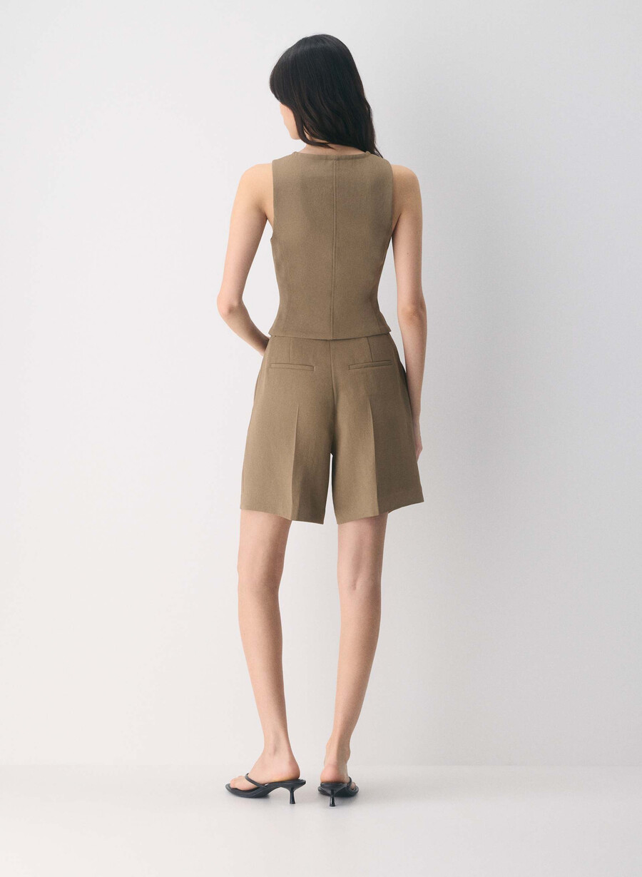antrekksvest - crepette folio brun
