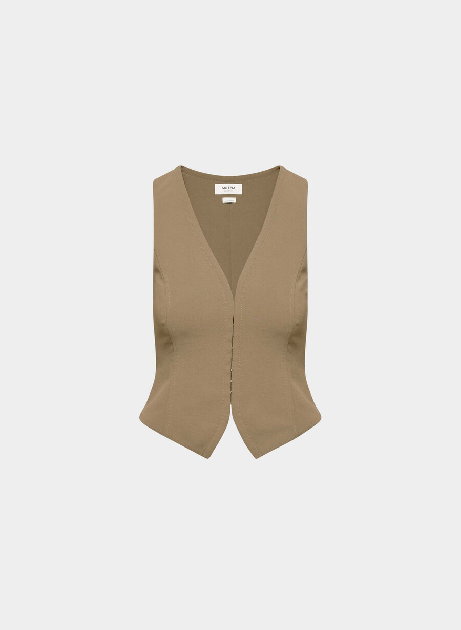 antrekksvest - crepette folio brun