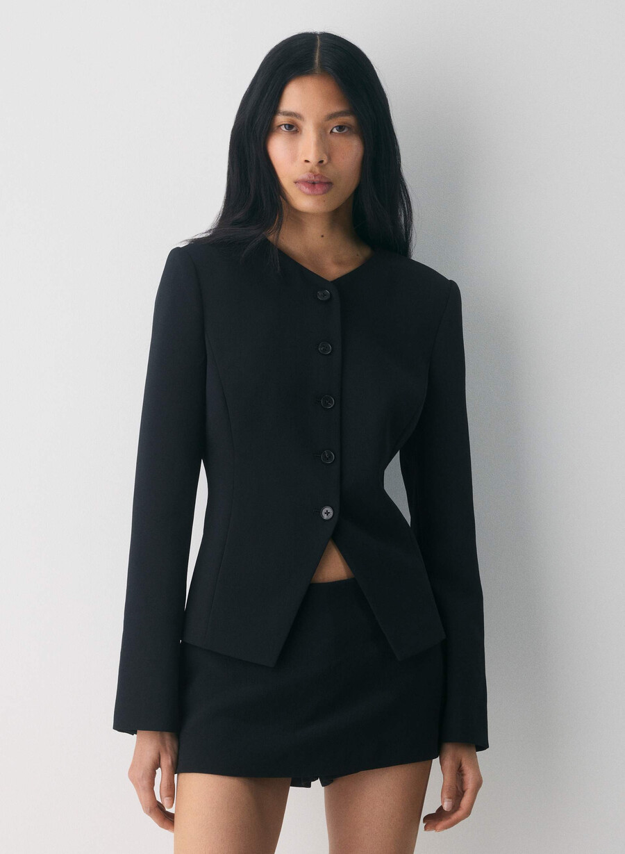 regal blazer - crepette svart