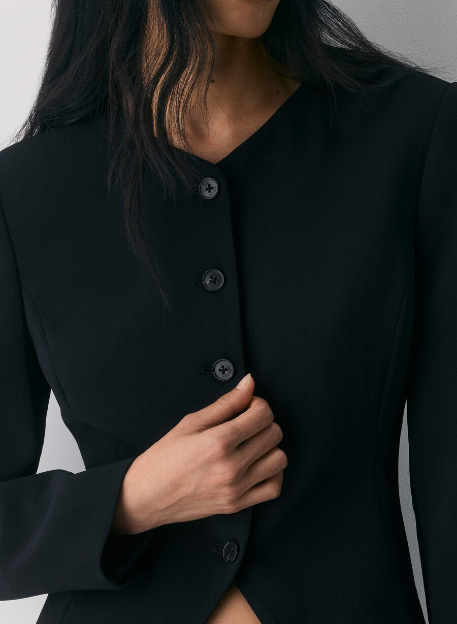 regal blazer - crepette svart