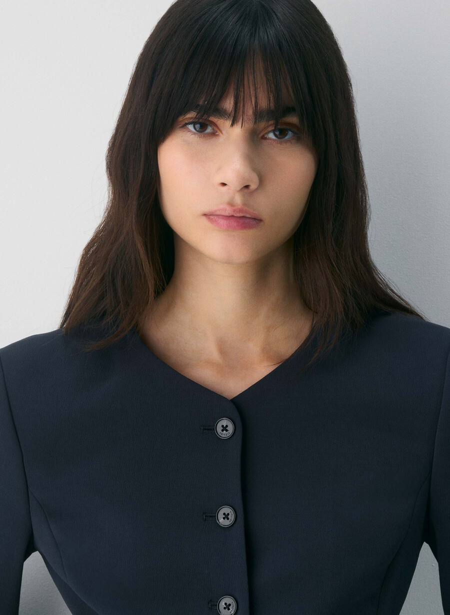 regal blazer - crepette mØrk navy