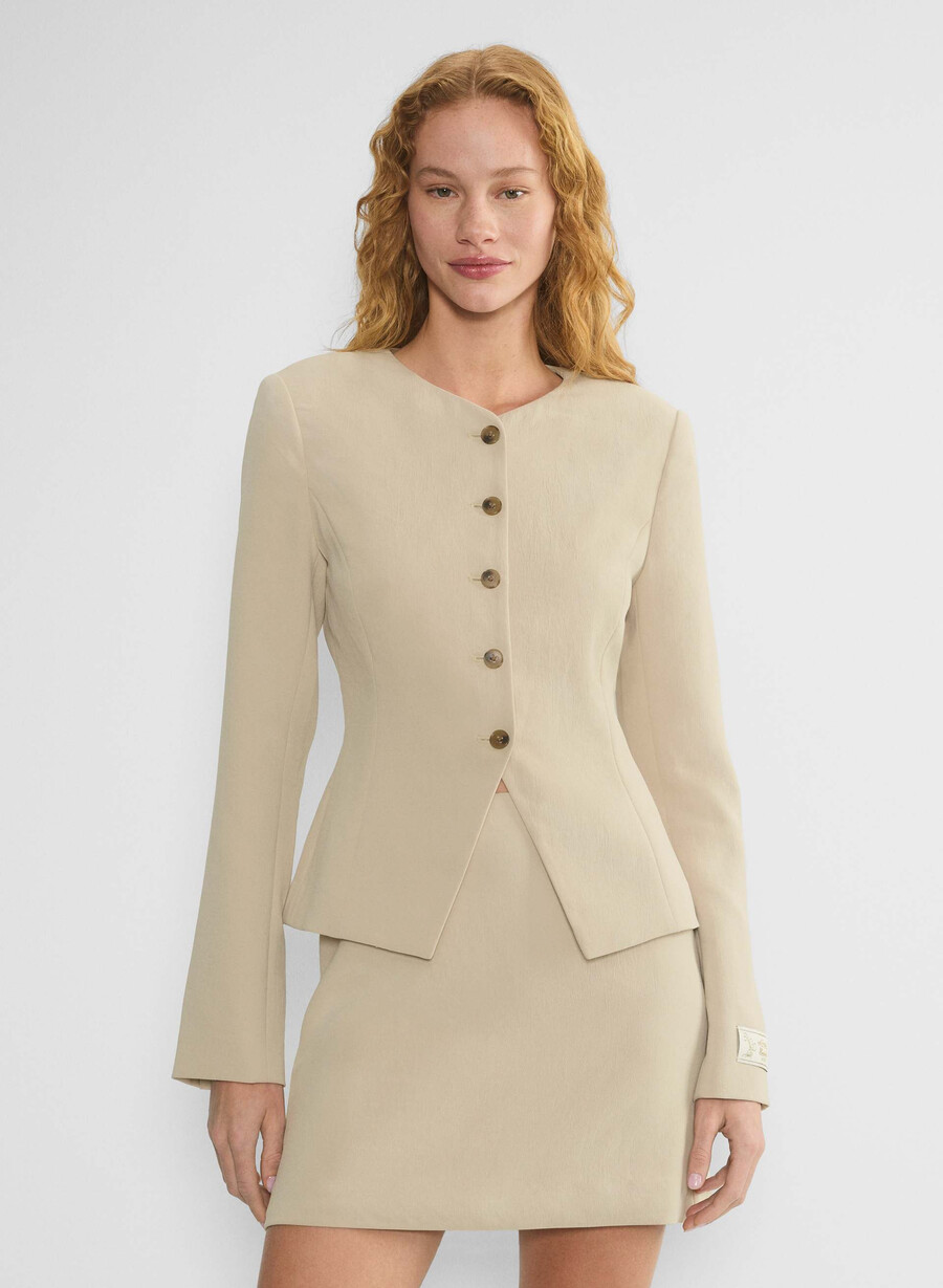 regal blazer - crepette marcona beige