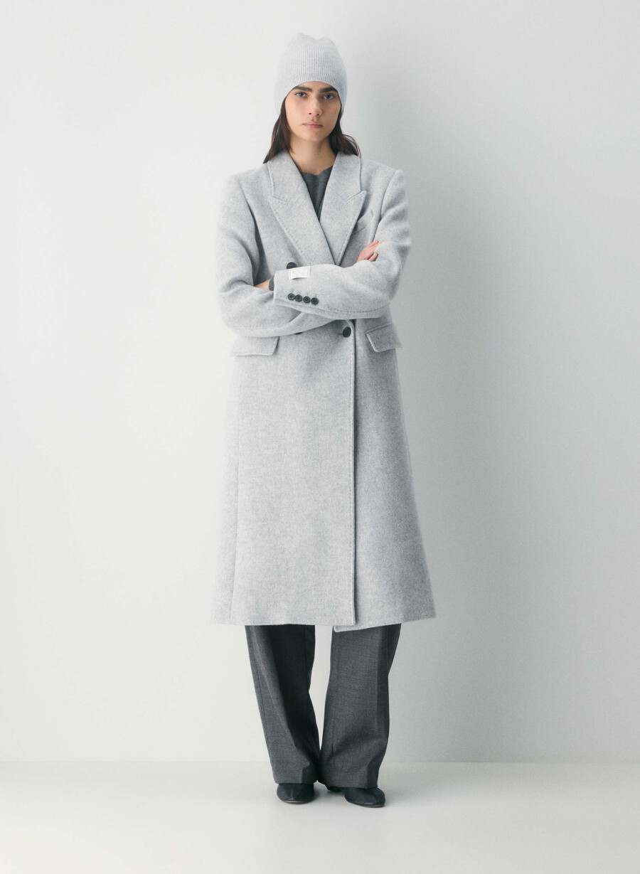 kasjmir ribbet slouchy lue heather chrome