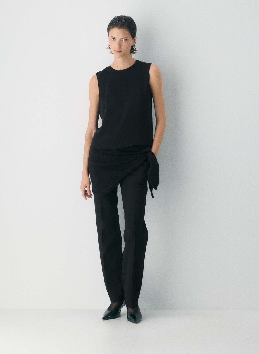 beltry-bluse svart