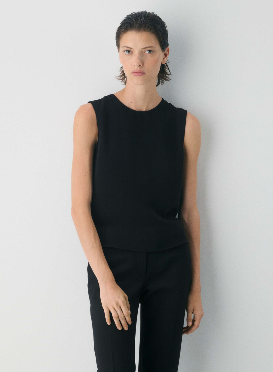 beltry-bluse svart