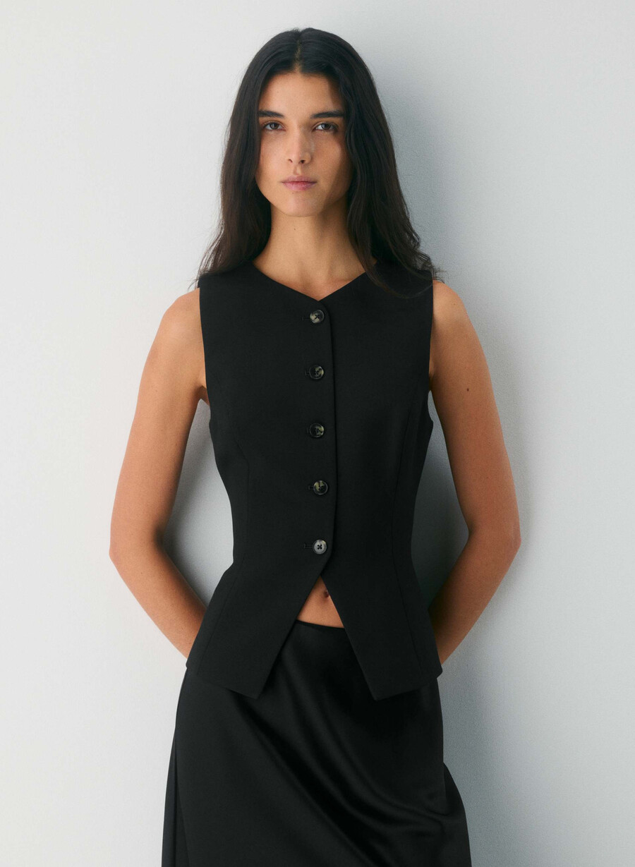 regal vest - reessential svart