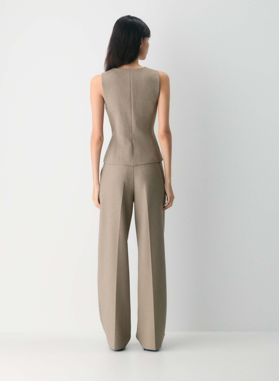 regal vest - reessential heather nomad taupe