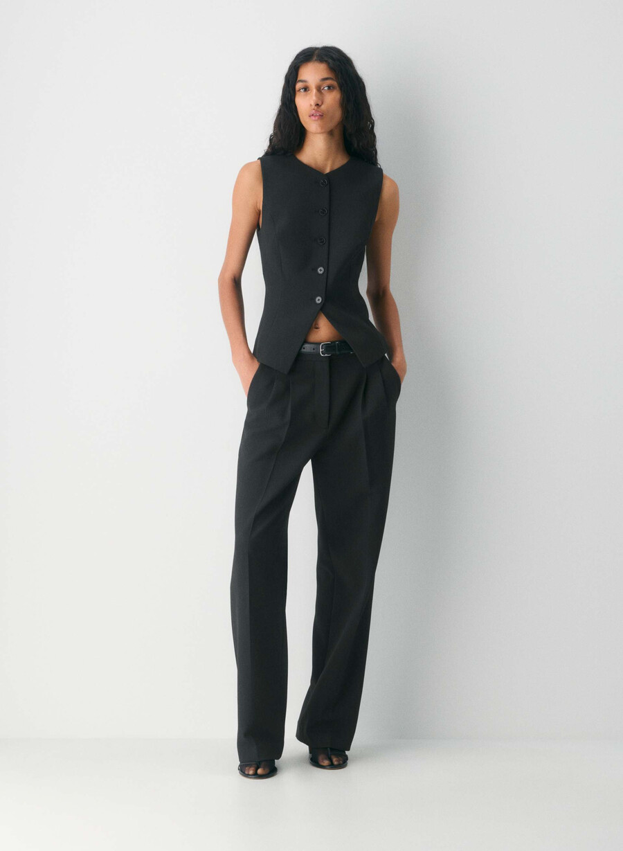 regal vest - reessential heather svart
