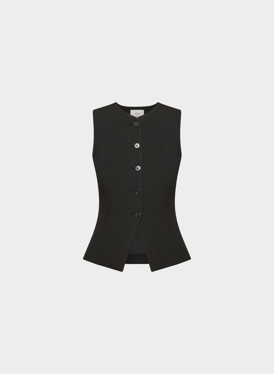 regal vest - reessential heather svart