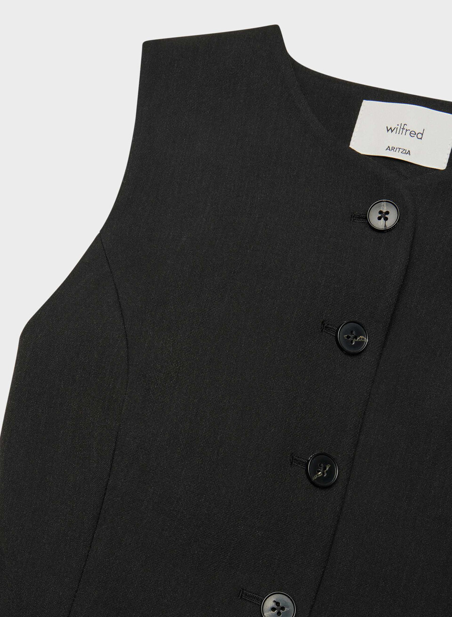 regal vest - reessential heather svart