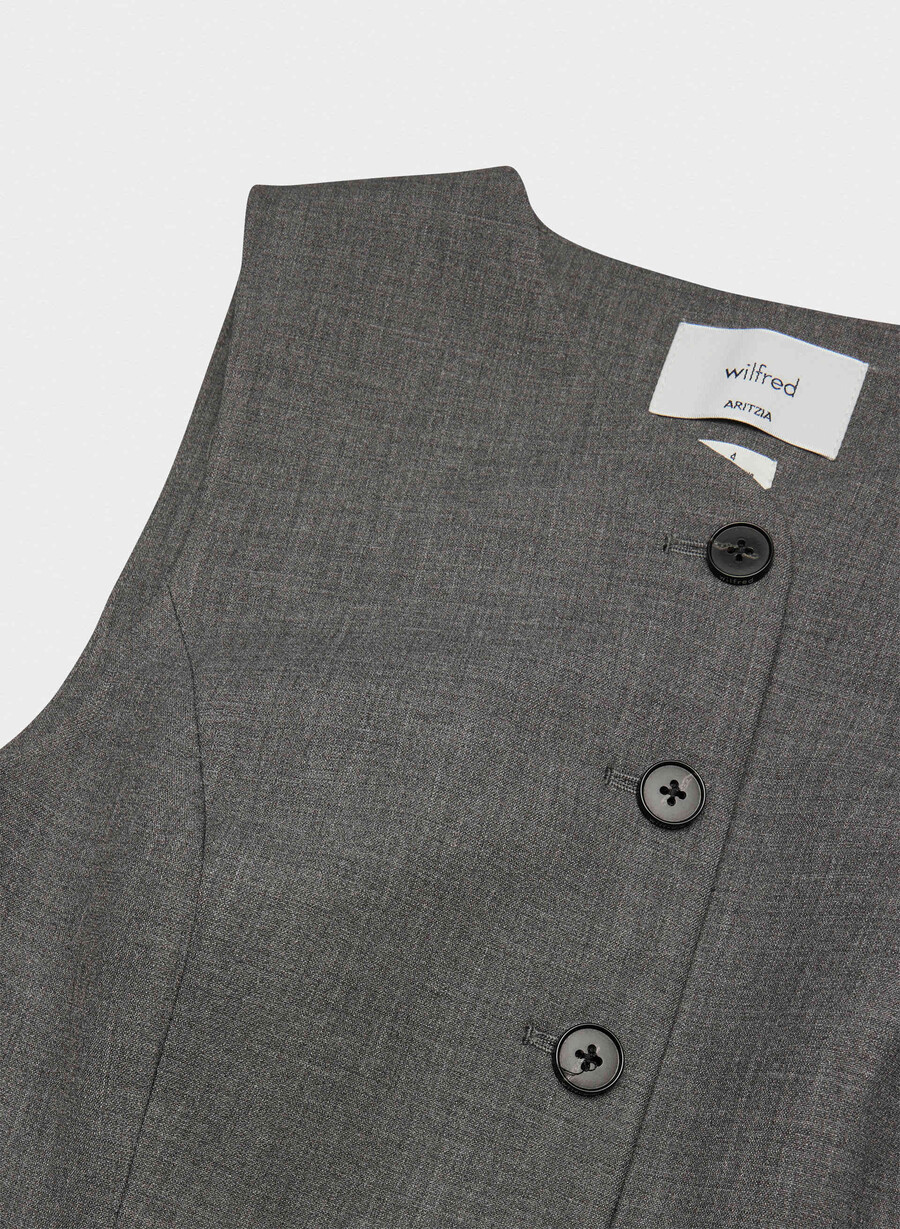 regal vest - reessential heather charcoal