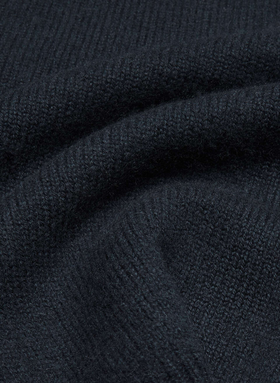 essential wool cashmere london cardigan mørk natt marineblå