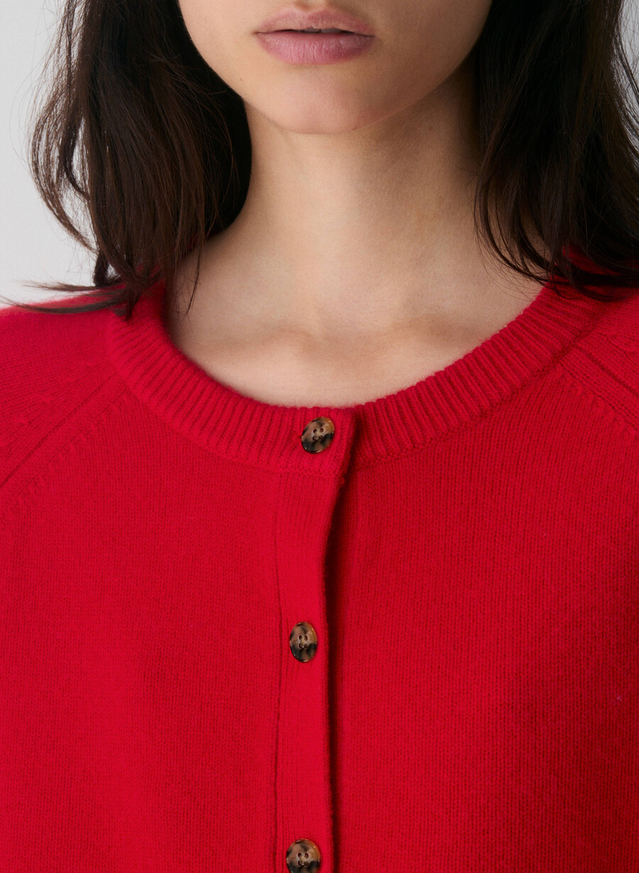 essential wool cashmere london cardigan mørk natt marineblå