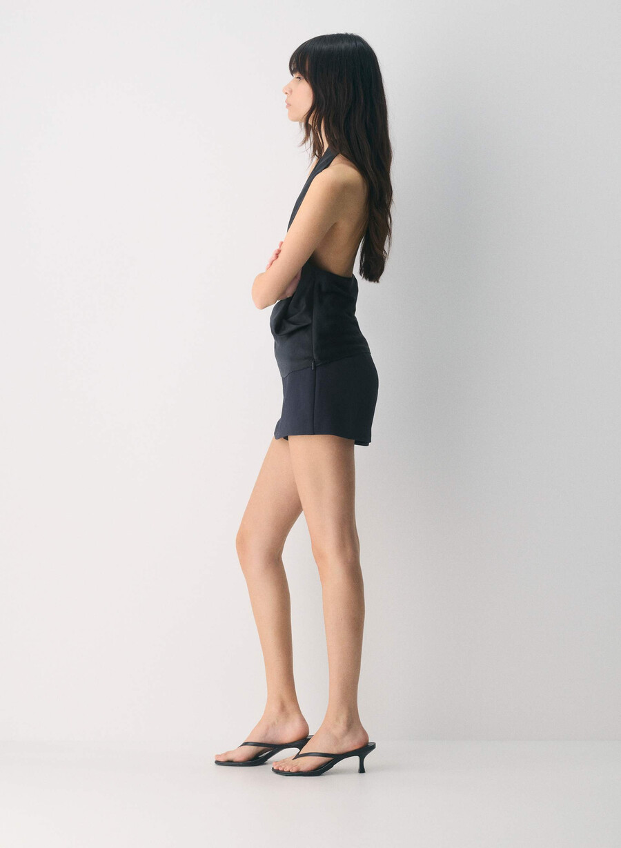 juvelskjørt - crepette dark night navy