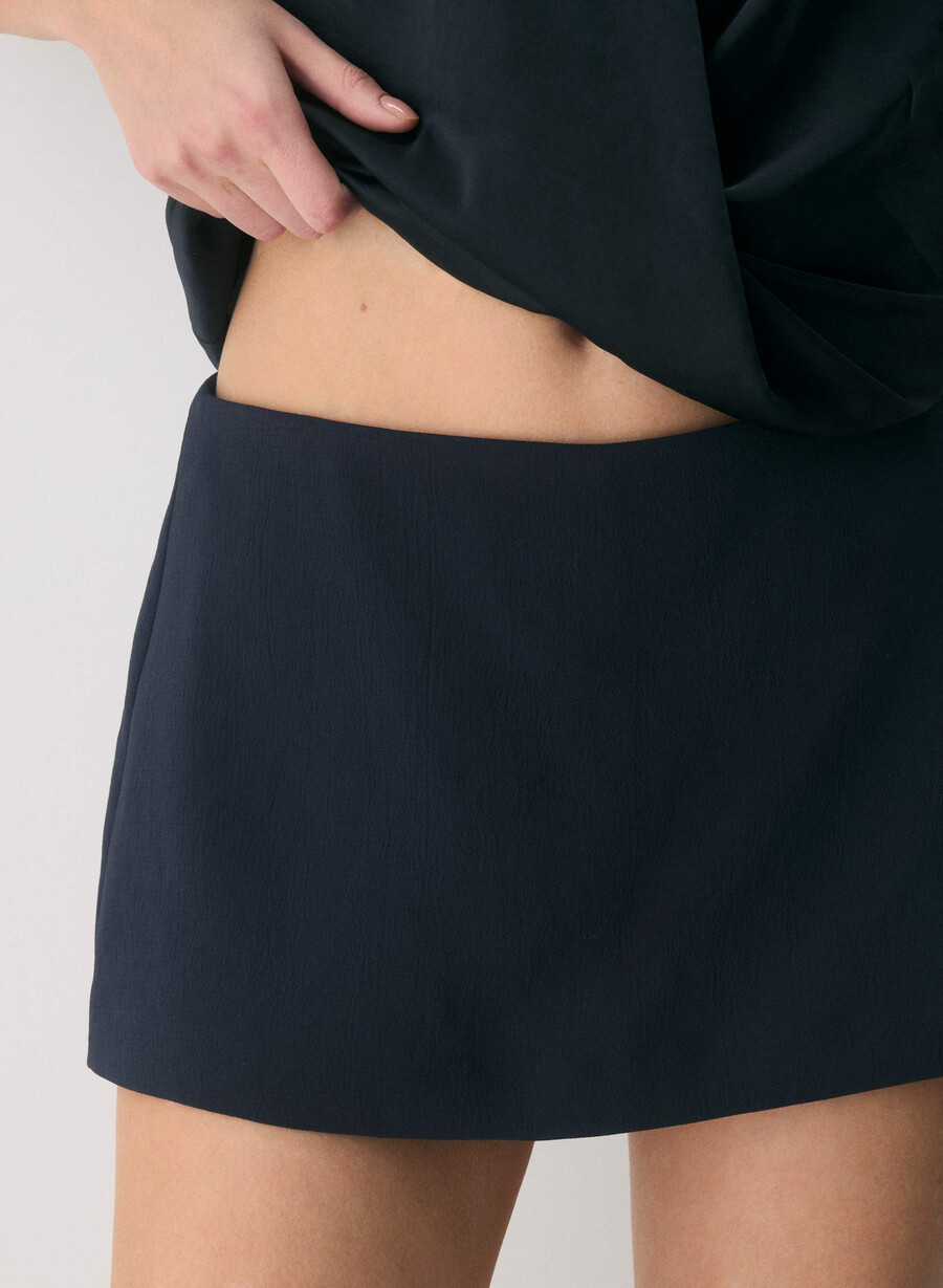 juvelskjørt - crepette dark night navy