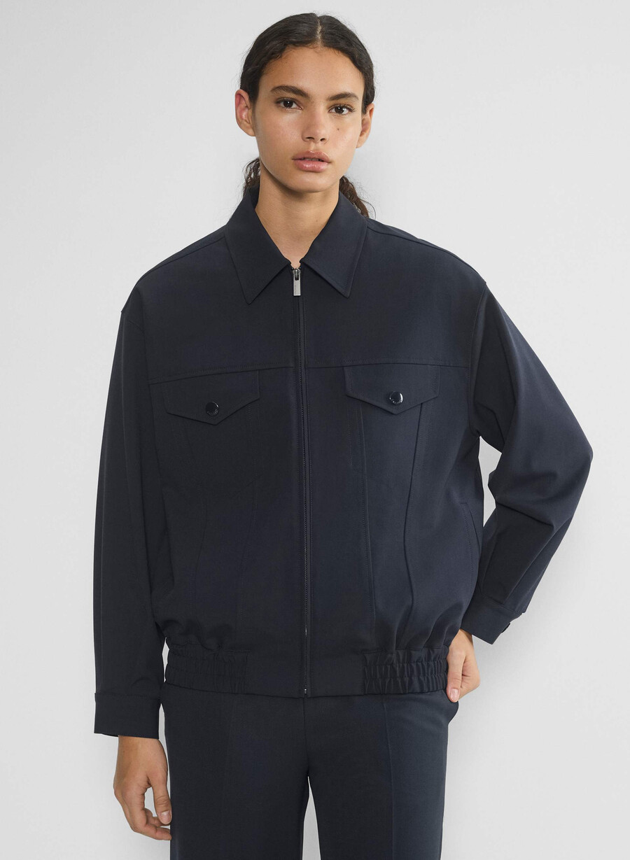 telegraph bomber - reessential light dark night navy