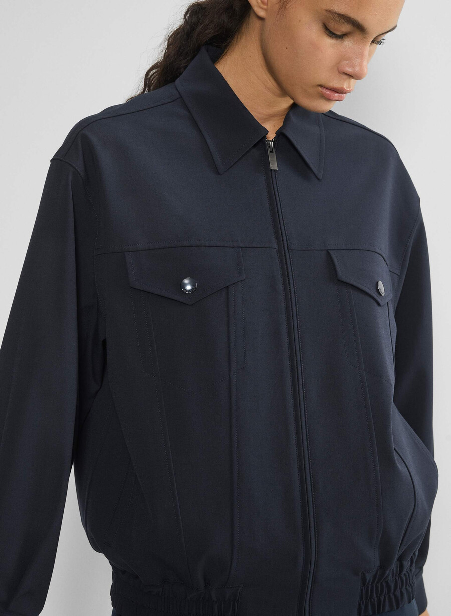 telegraph bomber - reessential light dark night navy