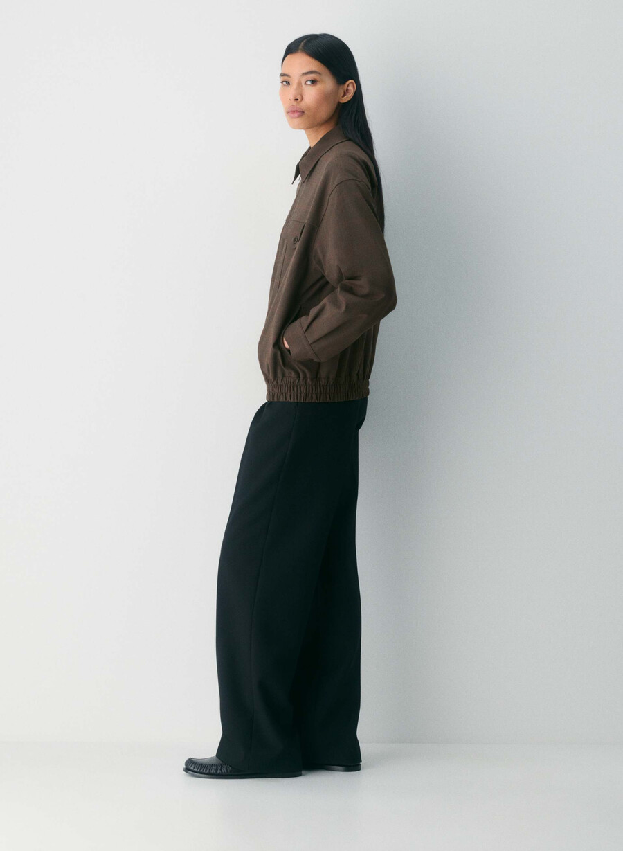 telegraph bomber - reessential light lmbrt chk r mc brblk