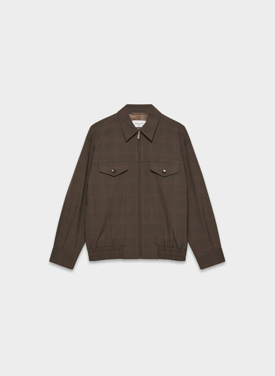 telegraph bomber - reessential light lmbrt chk r mc brblk