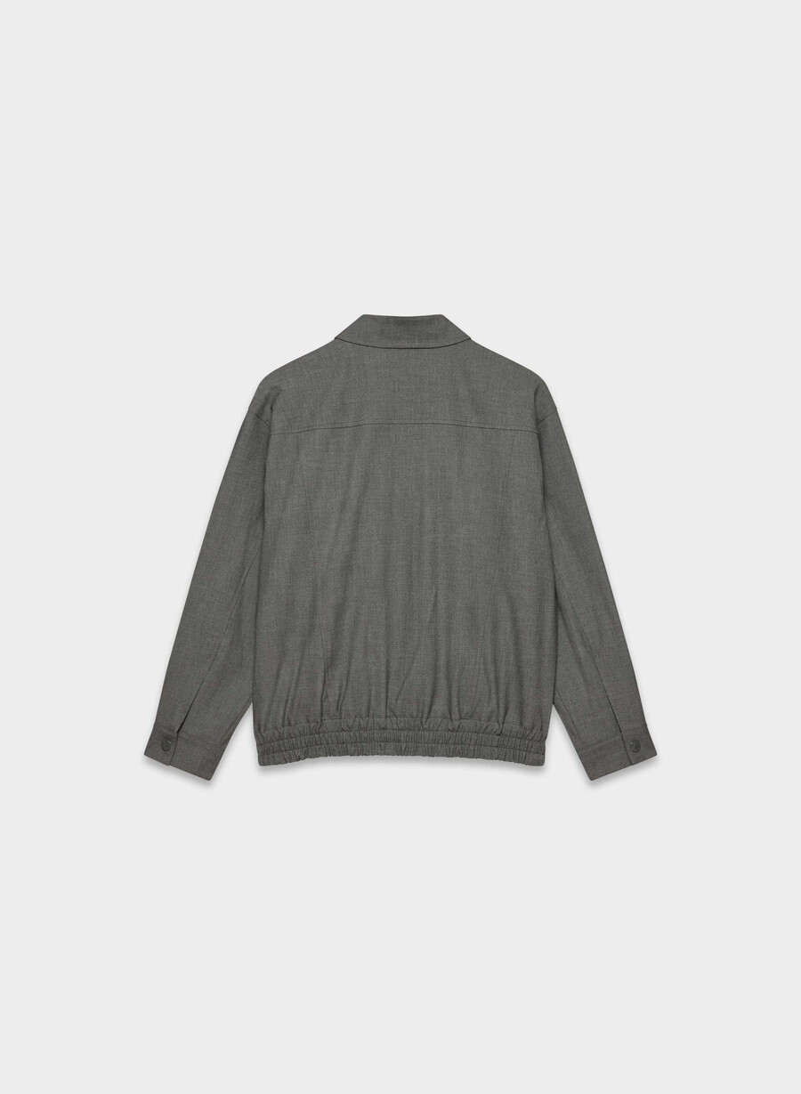 telegraph bomber - reessential light heather charcoal