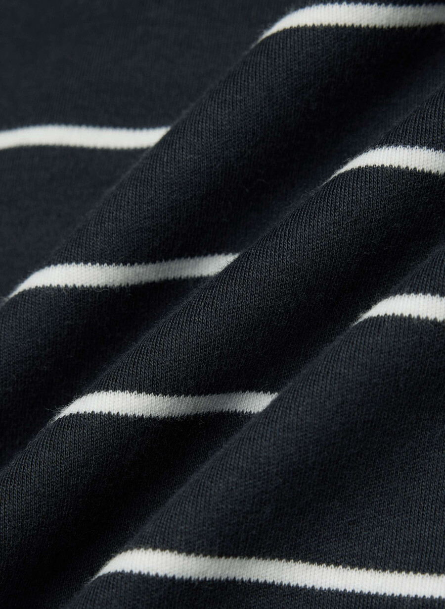 interlock cotton pegasus t-skjorte mØrk navyhvit