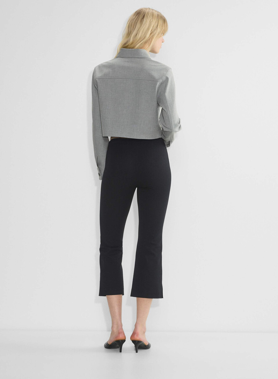 liten cropped jakke - reessential lys mØrkegrÅ
