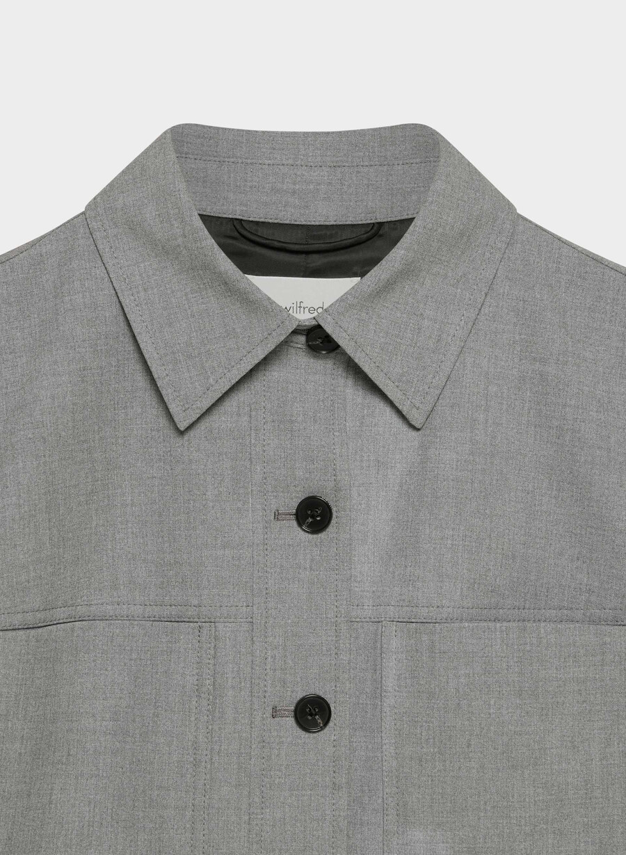 liten cropped jakke - reessential lys mØrkegrÅ