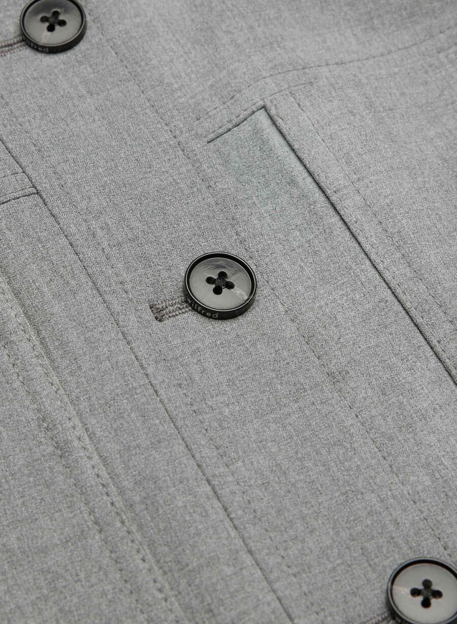 liten cropped jakke - reessential lys mØrkegrÅ