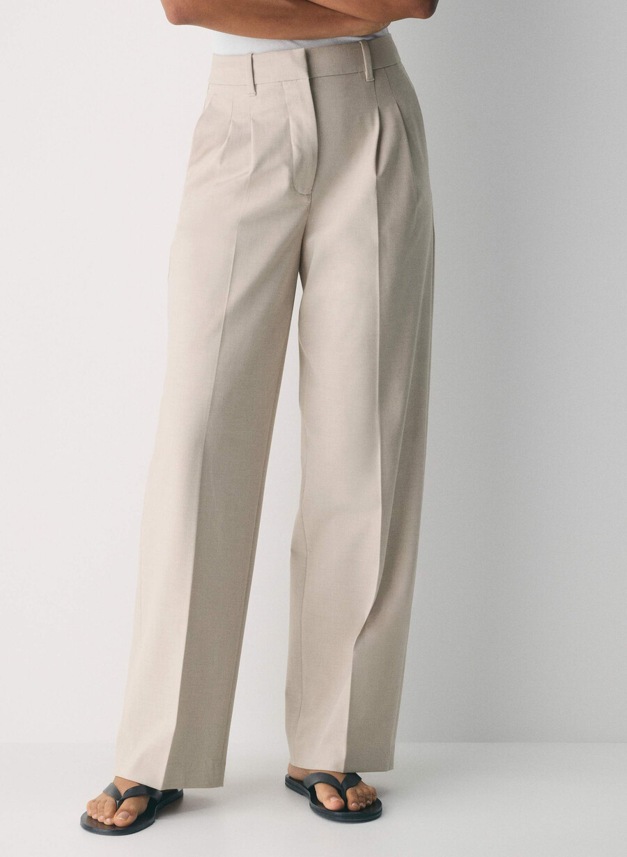 the effortless pant - reessential light heather matte pearl