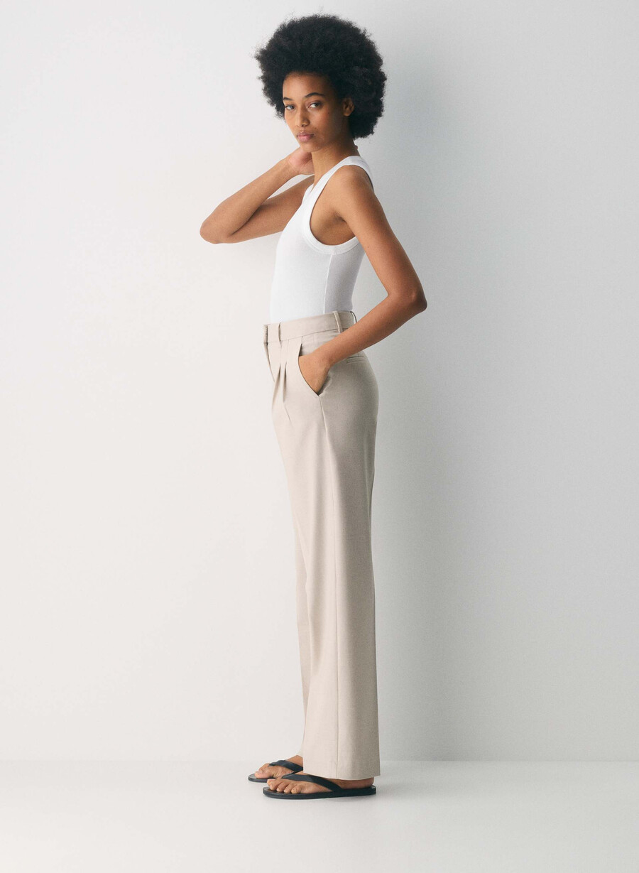 the effortless pant - reessential light heather matte pearl
