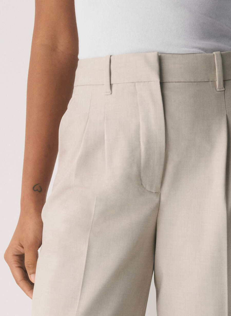 the effortless pant - reessential light heather matte pearl
