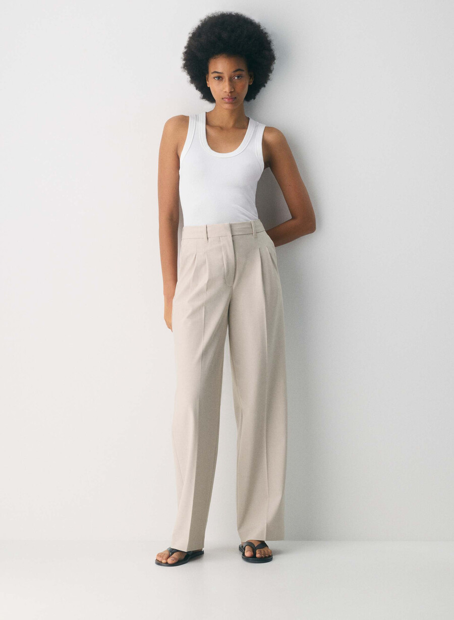 the effortless pant - reessential light heather matte pearl