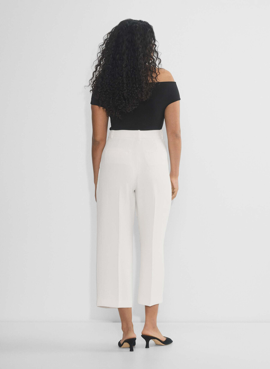 the effortless pant curve-fit cropped - crepette lys bjØrk