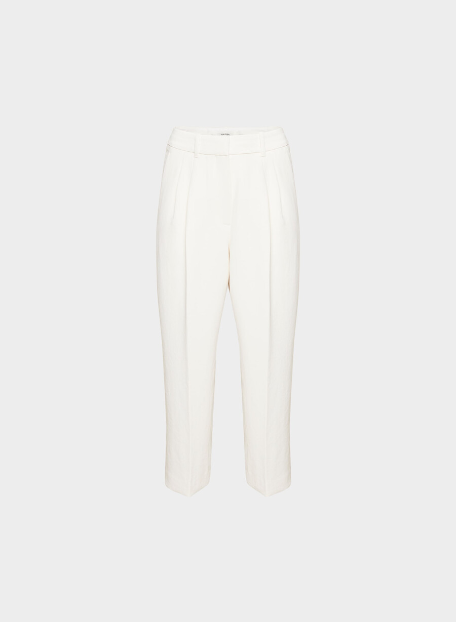 the effortless pant curve-fit cropped - crepette lys bjØrk
