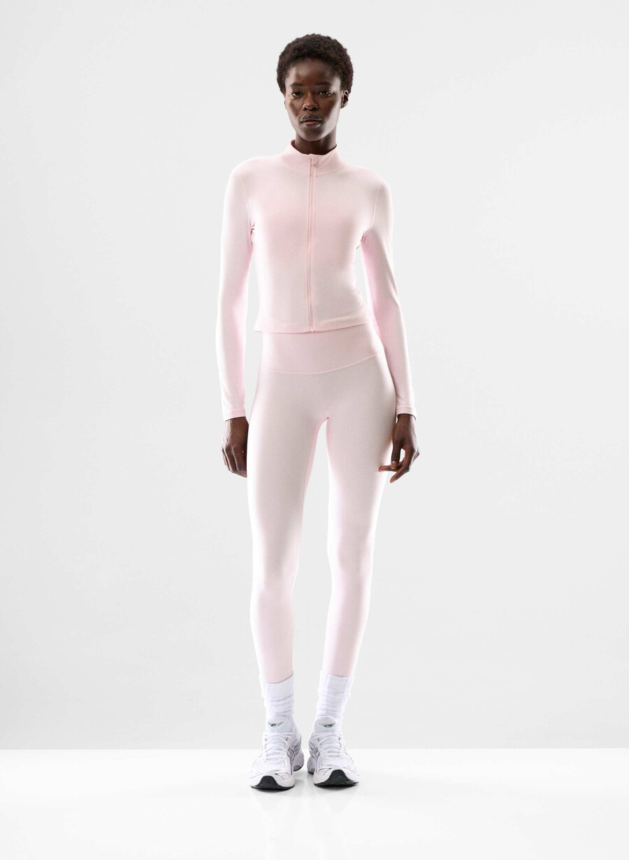 ny butter limit zip-up villa pink