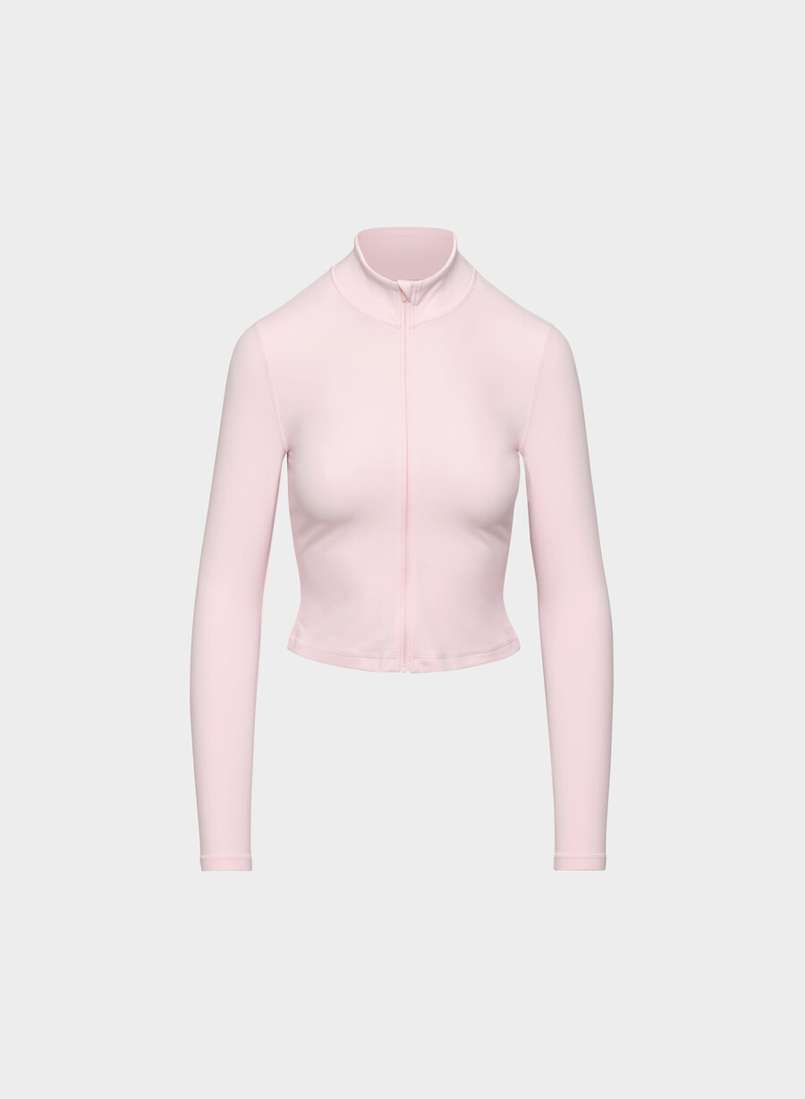 ny butter limit zip-up villa pink
