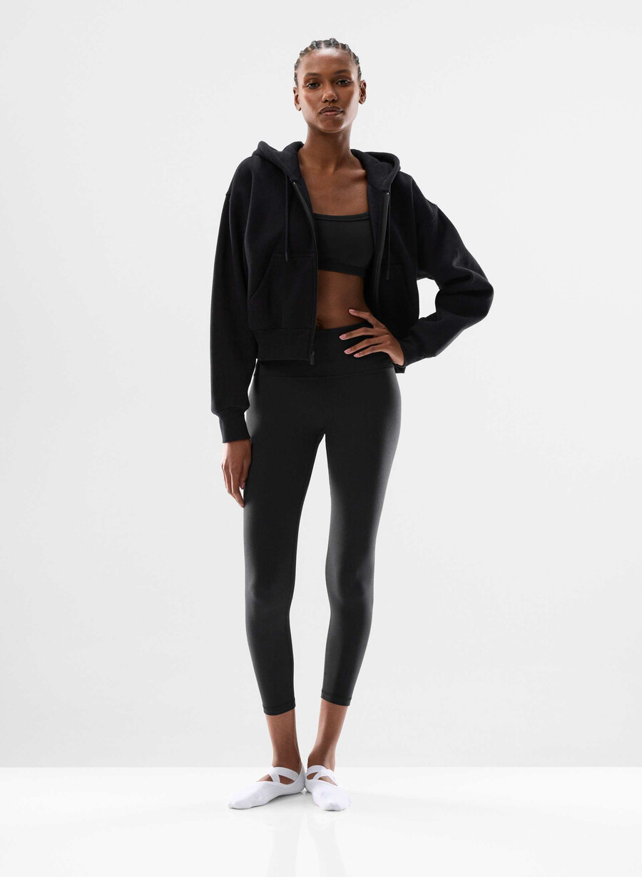 butter cheeky high-rise 66 cm leggings svart