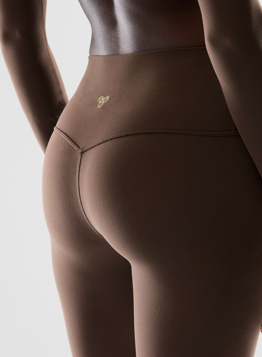butter cheeky high-rise 66 cm leggings mokkabrun