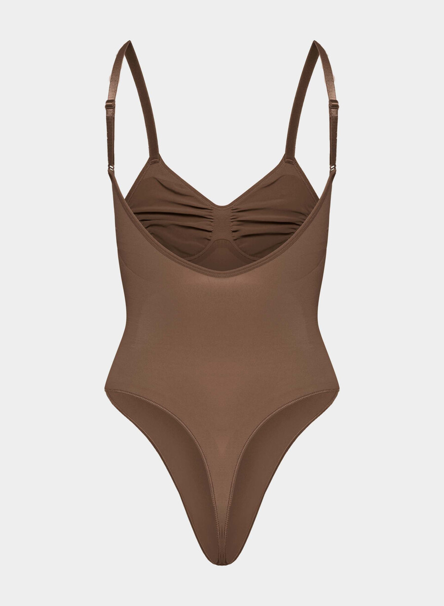 shapeenhance thong-body med lav rygg cocoa bean