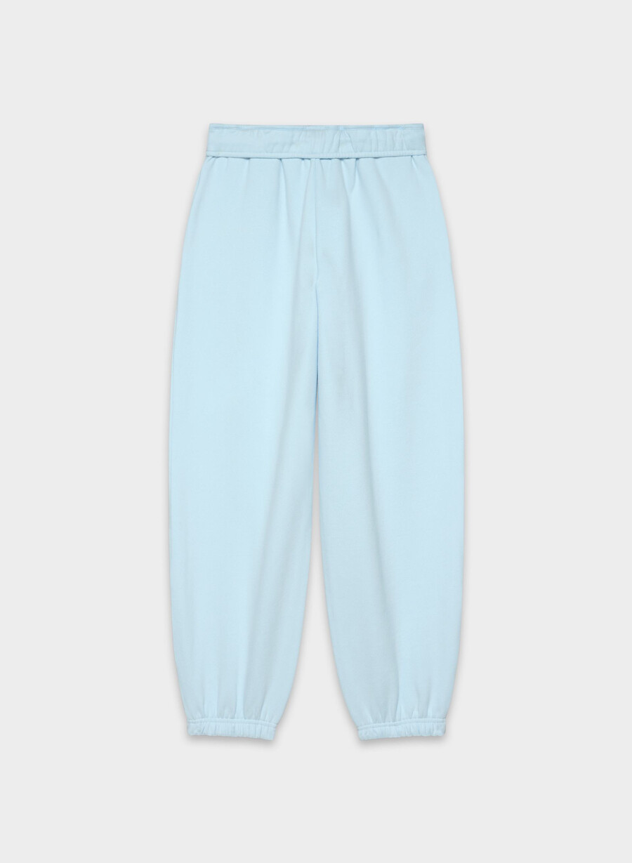 koselig svettefleece mega foldover baggy jogger villa blÅ