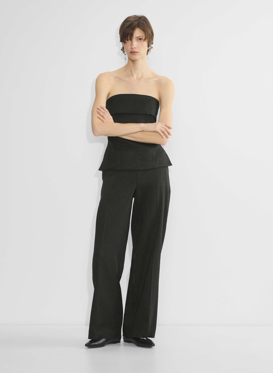 parity linen pant svart