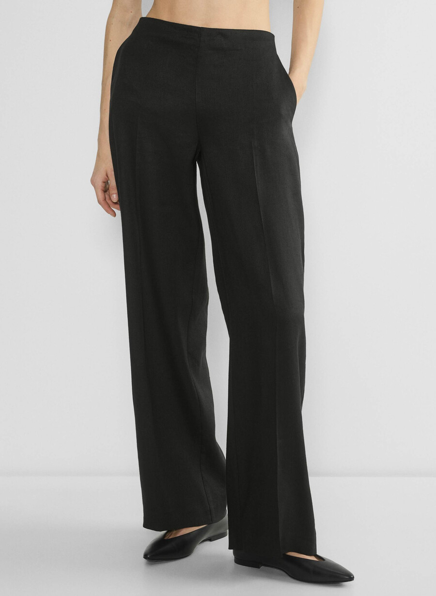parity linen pant svart