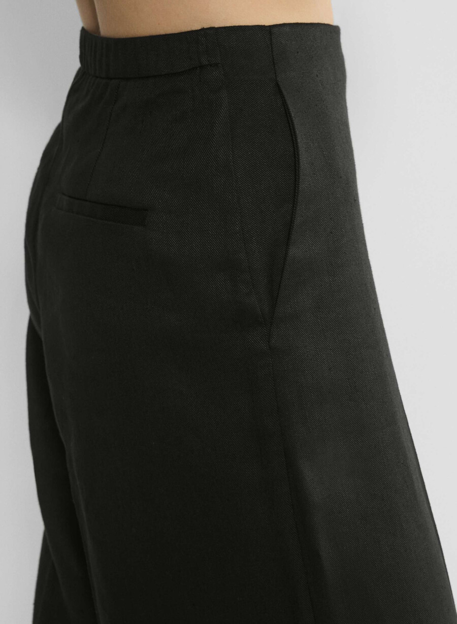 parity linen pant svart