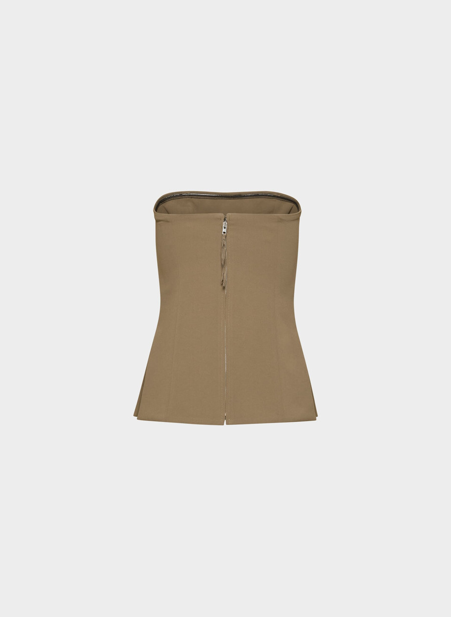 posh tubetopp - crepette folio brun