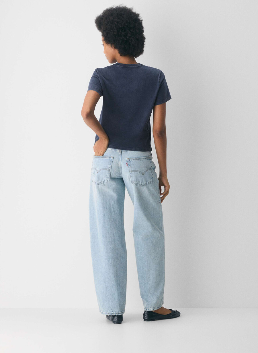 levis baggy dad jean fan flare