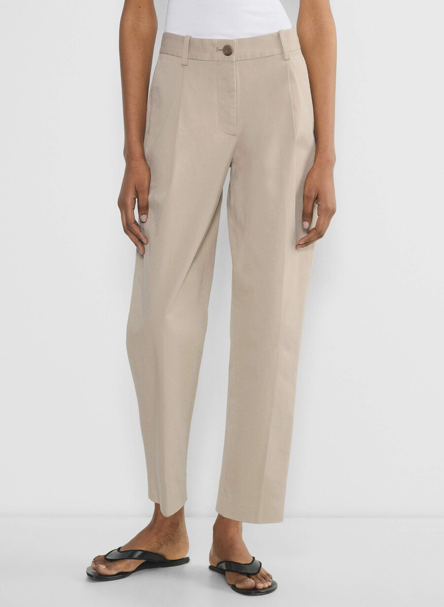 chino medium-rise carrot pant washed tundra taupe